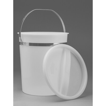 Sp Bel-Art Small Pail with Lid, Natural PP, Autocla F16775-0000