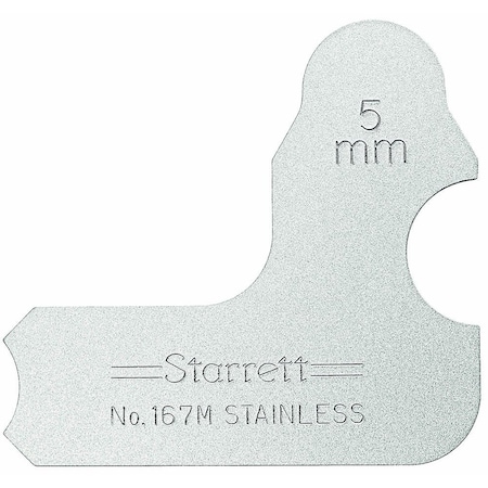 Starrett Radius Gage, Angle, 5.5 mm, 1 167M-5 1/2