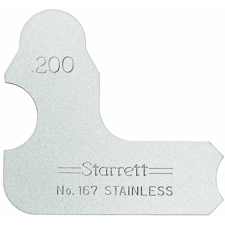 Starrett Radius Gage 220 Formerly Pt22975 167-220