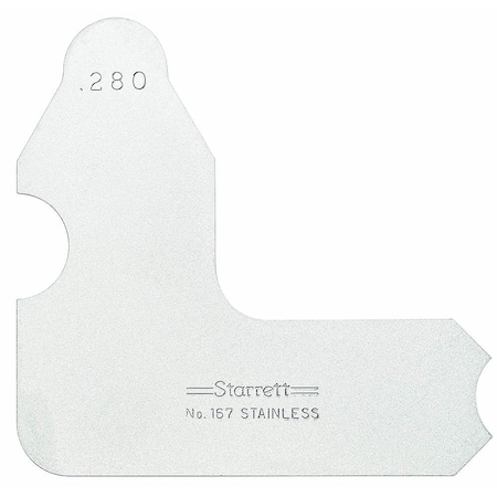 Starrett Radius Gage 300 Formerly Pt22979 167-300