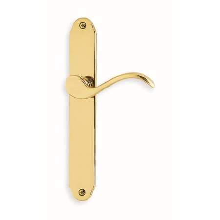 Omnia Lever 16000 Plate Pass 238BS Narrow Plate Lock Bright Brass 858 16858/238F.PA1