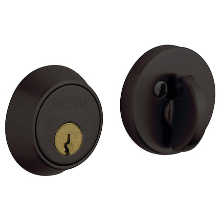 Baldwin Estate Distressed Oil Rubbed Bronze Deadbolts 8041.402