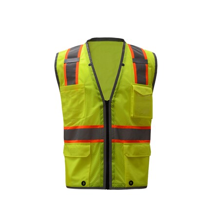 Gss Safety Hi-Vis Long Sleeve T-Shirt, 100% Polyester Birdseye, Orange, L 5506-LG