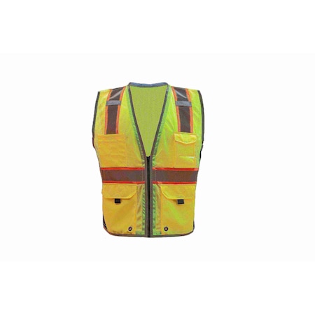 Gss Safety Hi-Vis Long Sleeve T-Shirt, 100% Polyester Birdseye, Orange, X 5114-XL