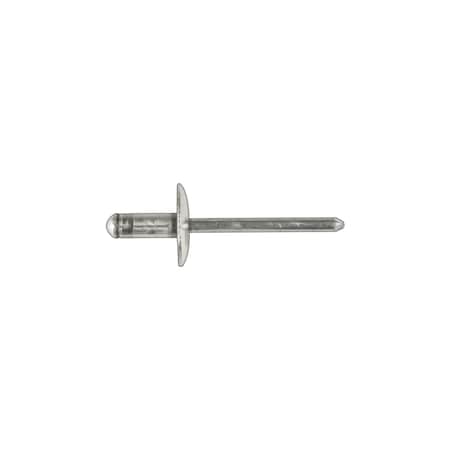 Disco Blind Rivet, Flanged Head, 3/16 in Dia., 7/16 in L, Aluminum Body, 50 PK 17058PK