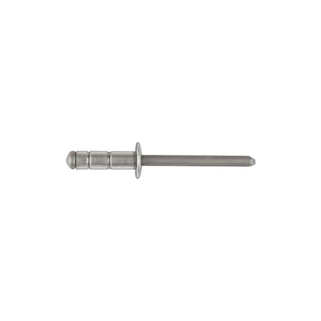 Disco Blind Rivet, Dome Head, 3/16 in Dia., 5/8 in L, Aluminum Body, 50 PK 17059PK