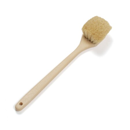 Malish Scrub Brush, Utility, White, 20 in L Overall, 12 PK 170620