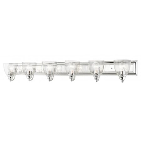 Livex Lighting Polished Chrome Vanity Sconce, 6 Light 17076-05