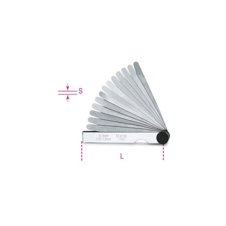 Beta Metric Feeler Gauge, 8mm 017080008