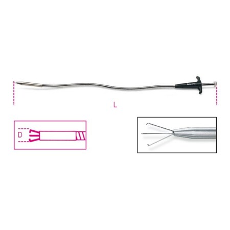 Beta Flexible Pick Up Tool, 500mm 017130011