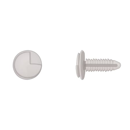 Disco Ntrl Nyln Door Panel Ret 7mm Hole 17mm Hd 25mm Stem PK25 1716PK25