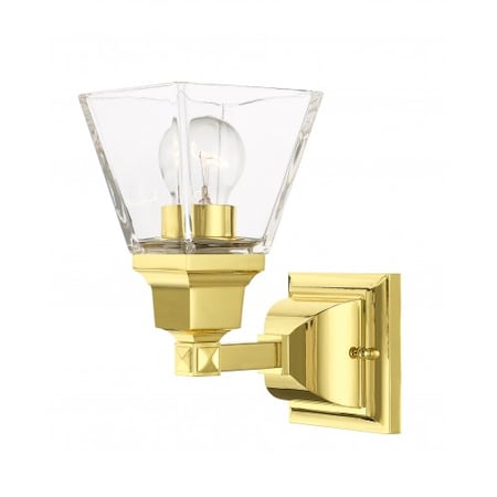 Livex Lighting Polished Brass Sconce, 1 Light 17171-02