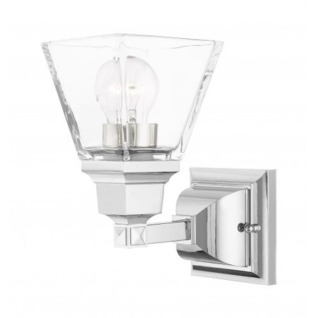 Livex Lighting Polished Chrome Sconce, 1 Light 17171-05