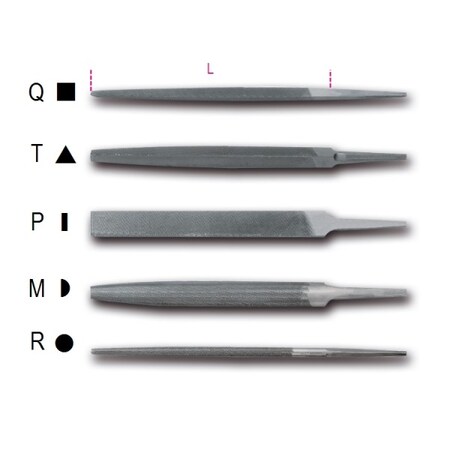 Beta Bastard Cut File, 8" 017180133