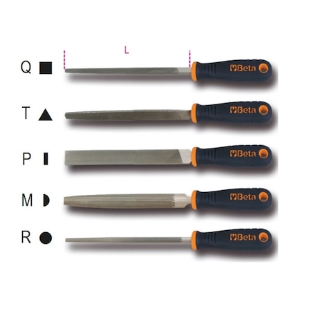 Beta Bastard Cut File, 8" 017190229