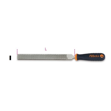Beta Flat Rasp File Bimaterial 017190360