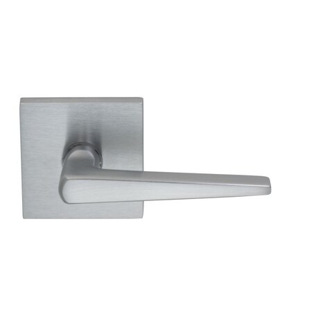Omnia Lever Square Rose Priv 2-3/8" BS T 1-3/8" Door Satin Chrome 171 171S/00.PR3