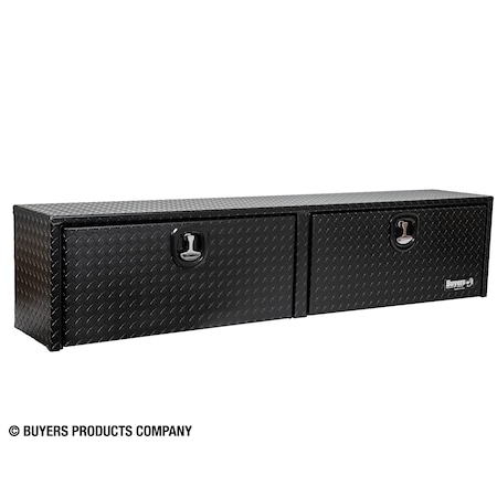 Buyers Products 16x13x72 Textured Matte Black Diamond Tread Aluminum Topsider Truck Box 1722551