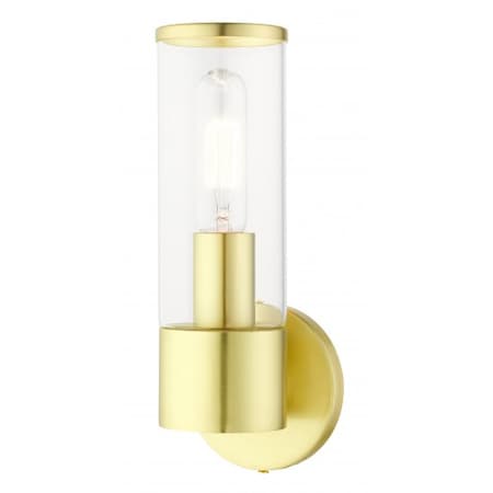 Livex Lighting Satin Brass ADA Single Sconce, 1 Light 17281-12