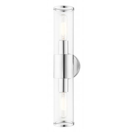 Livex Lighting Polished Chrome ADA Vanity Sconce, 2 Ligh 17282-05