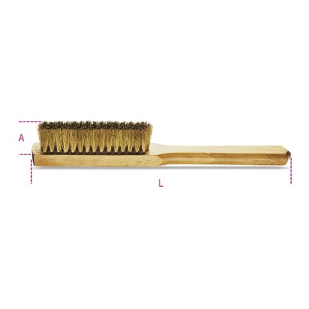 Beta Brush with Spark-Proof Wire, Brass, Wood 017370801
