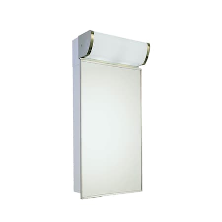 Ketcham 16" x 33" Surface Mounted SS Framed Deluxe LED Medicine Cabinet 173-TL-LED