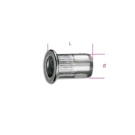 Beta Aluminum Threaded Rivets, M4, PK20 017420024