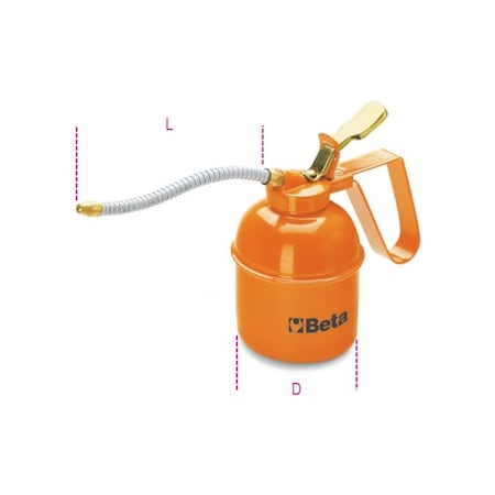 Beta Metal Pressure Oil Can, 200cc 017510002
