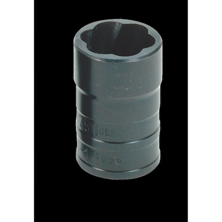 Williams 3/8" Drive, 10mm Metric Socket, Turbo3/8" D, 10mm TS38394