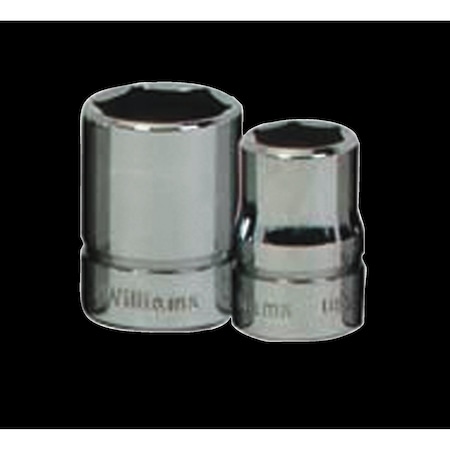 Williams 3/8" Drive, 11/16" SAE Socket, 6 Points, 3/8" D, 6Pt, 11/16 B-622