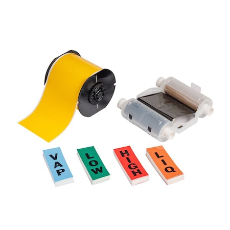 Brady Pipe Marker Label Kit, Label Tape Roll, 176222 176222