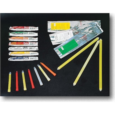 Mutual Industries 12Hours 6" Light Sticks Red 10C 17759-79-12