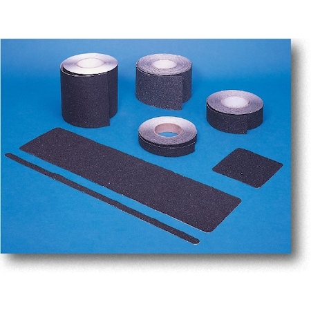 Mutual Industries Non-Skid Abrasive Safety Tape, 6" x 24" Aluminum oxide White/black, 6.5 Inch W x 24 Inch L 17768-91-624
