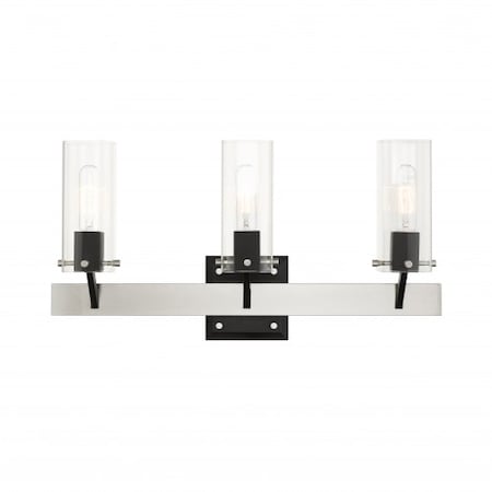 Livex Lighting Brushed Nickel Vanity Sconce, 3 Light 17823-91