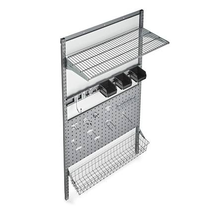 Triton Products 33 In. W x 63 In. H Modular Single LocBoard Storage System 1785