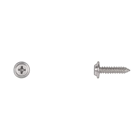 Disco Zinc Flat Top Phil Screws 8X3/4" 13/32"OD Washer PK50 1795PK50