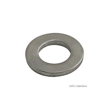 80/20 Flat Washer, For Screw Size M6 , Stainless Steel Plain Finish 17-6041