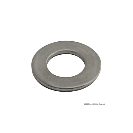 80/20 Flat Washer, For Screw Size M8 , Stainless Steel Plain Finish 17-6042