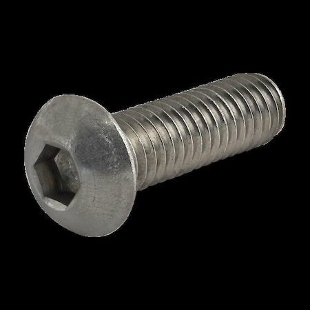80/20 M6-1.00 Socket Head Cap Screw, Button, Plain Stainless Steel, 20 mm Length 17-6320