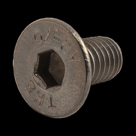 80/20 M6-1.00 Socket Head Cap Screw, Flat, Plain Stainless Steel, 12 mm Length 17-6712