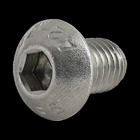 80/20 M8-1.25 Socket Head Cap Screw, Button, Plain Stainless Steel, 12 mm Length 17-8312