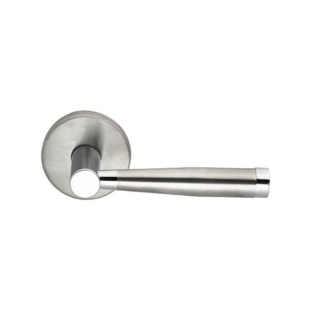 Omnia Stainless 18 Lever Pass 2-3/4" BS Full Lip 1-3/8" Door Satin SS 18/00AF.PA32D