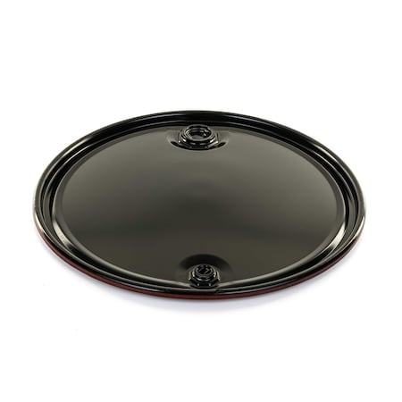 Basco Drum Cover For 55 Gal Drums, Steel, Black 1855CVR-2075-L