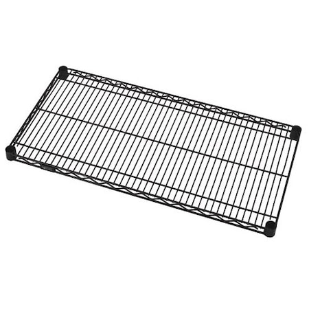 Quantum Storage Systems Wire Shelf, 18"Wx36"L Shelf, Black Epoxy 1836BK