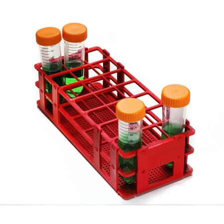 Sp Bel-Art No Wire Red PP Test Tube Racks, Places: F18746-0004