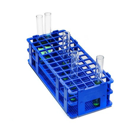 Sp Bel-Art No Wire Blue PP Test Tube Rack, Places: F18747-0001