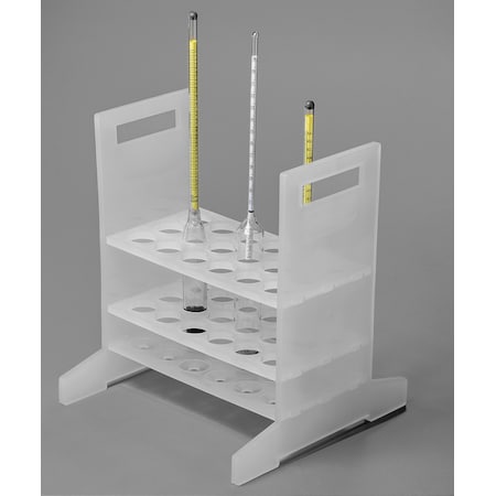 Bel-Art Bel-Art Hydrometer Rack: For Short Hydrometers, 18 Places, Polypropylene F18988-0001