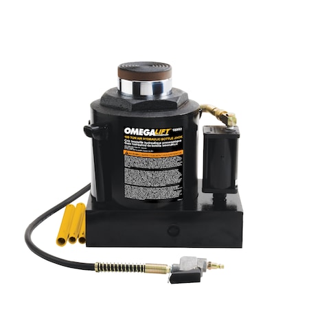 Omega Lift Bottle Jack, Air Actuated, 100 tons 18992