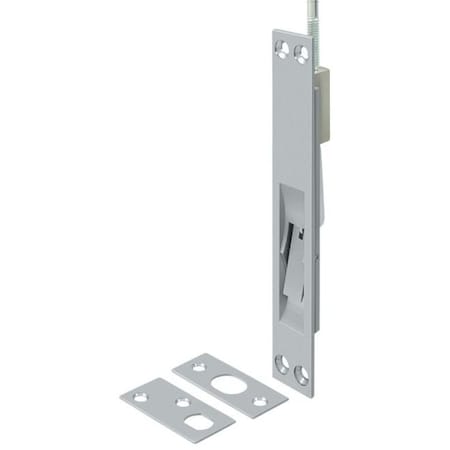 Deltana Extension Flush Bolt, Solid Brass Satin Chrome 18" 18EFB26D