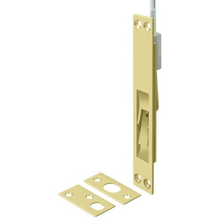 Deltana Extension Flush Bolt, Solid Brass Bright Brass 18" 18EFB3